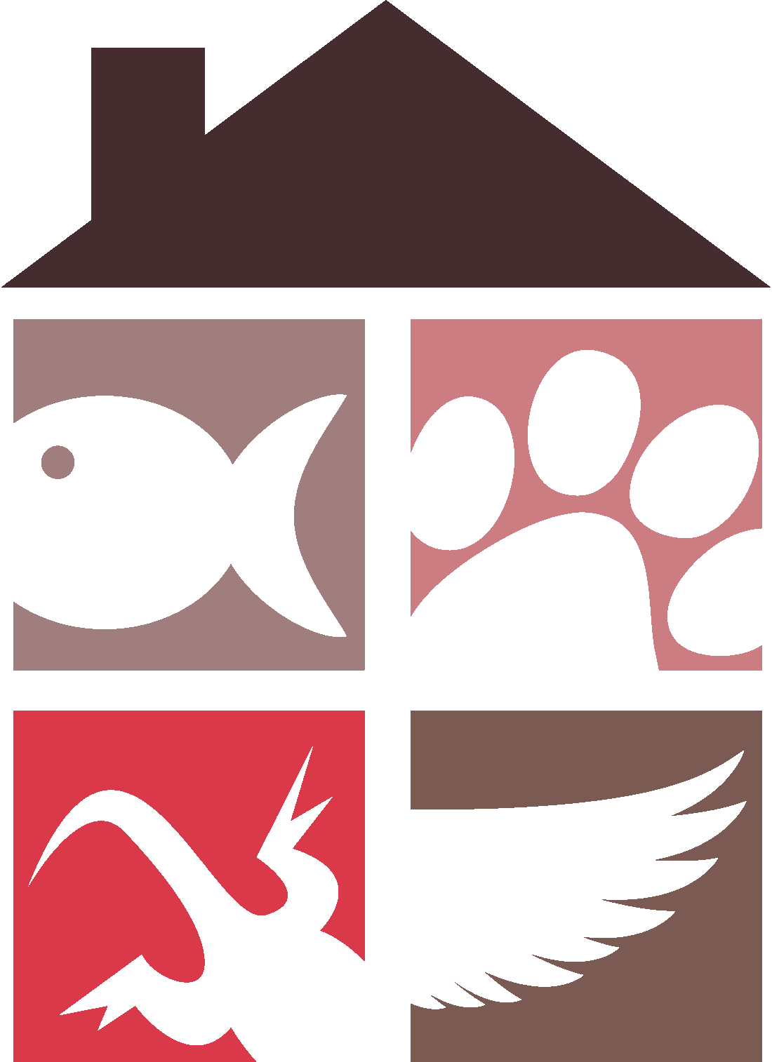 Coloured We Love Pets logo icon
