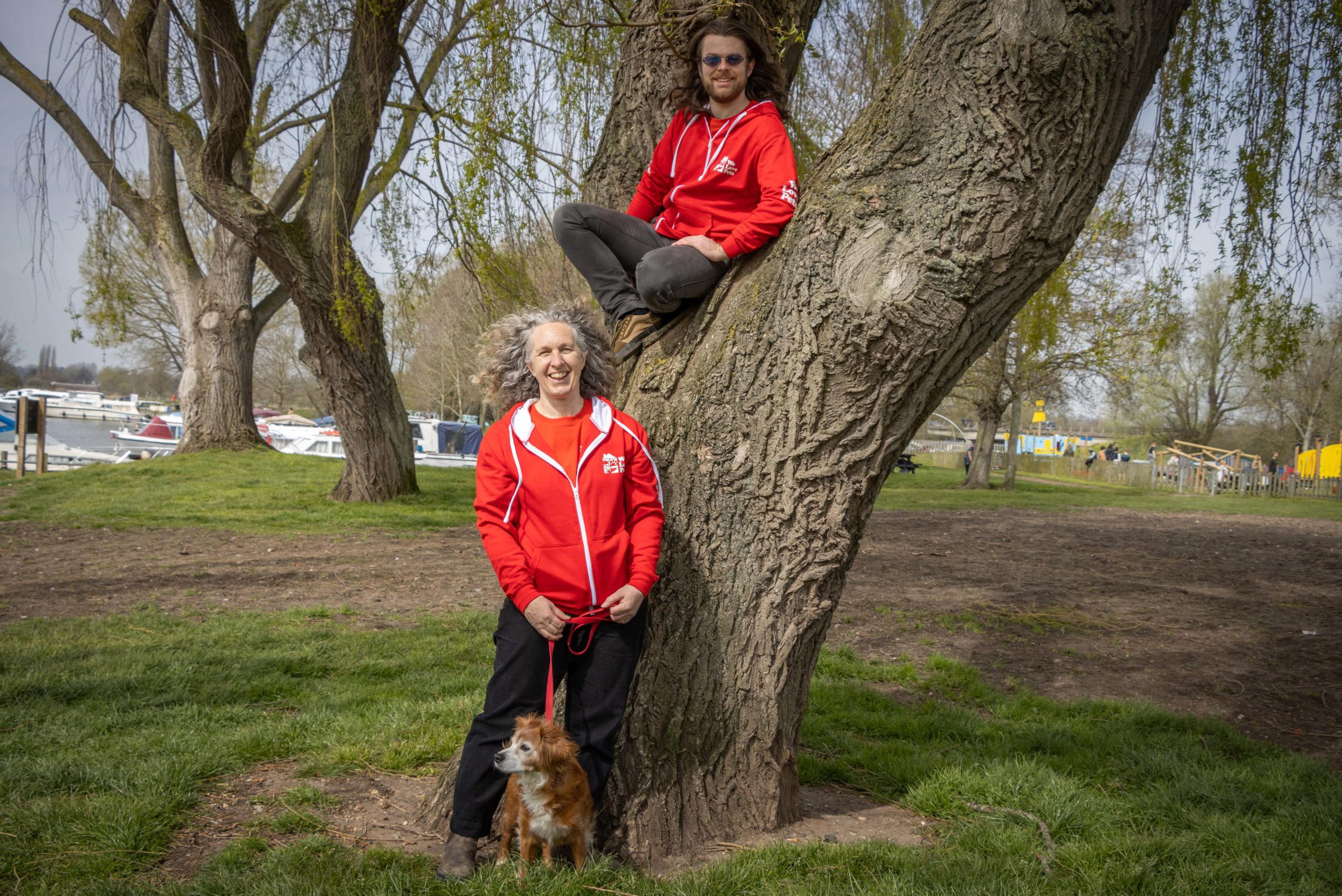 Dog walkers Carol and Ollie from We Love Pets Tamar Valley