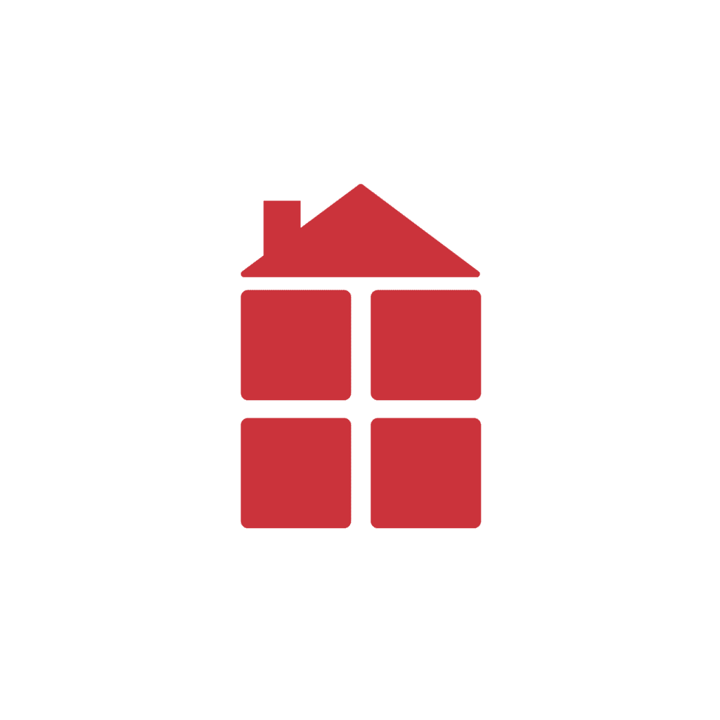 Red house icon