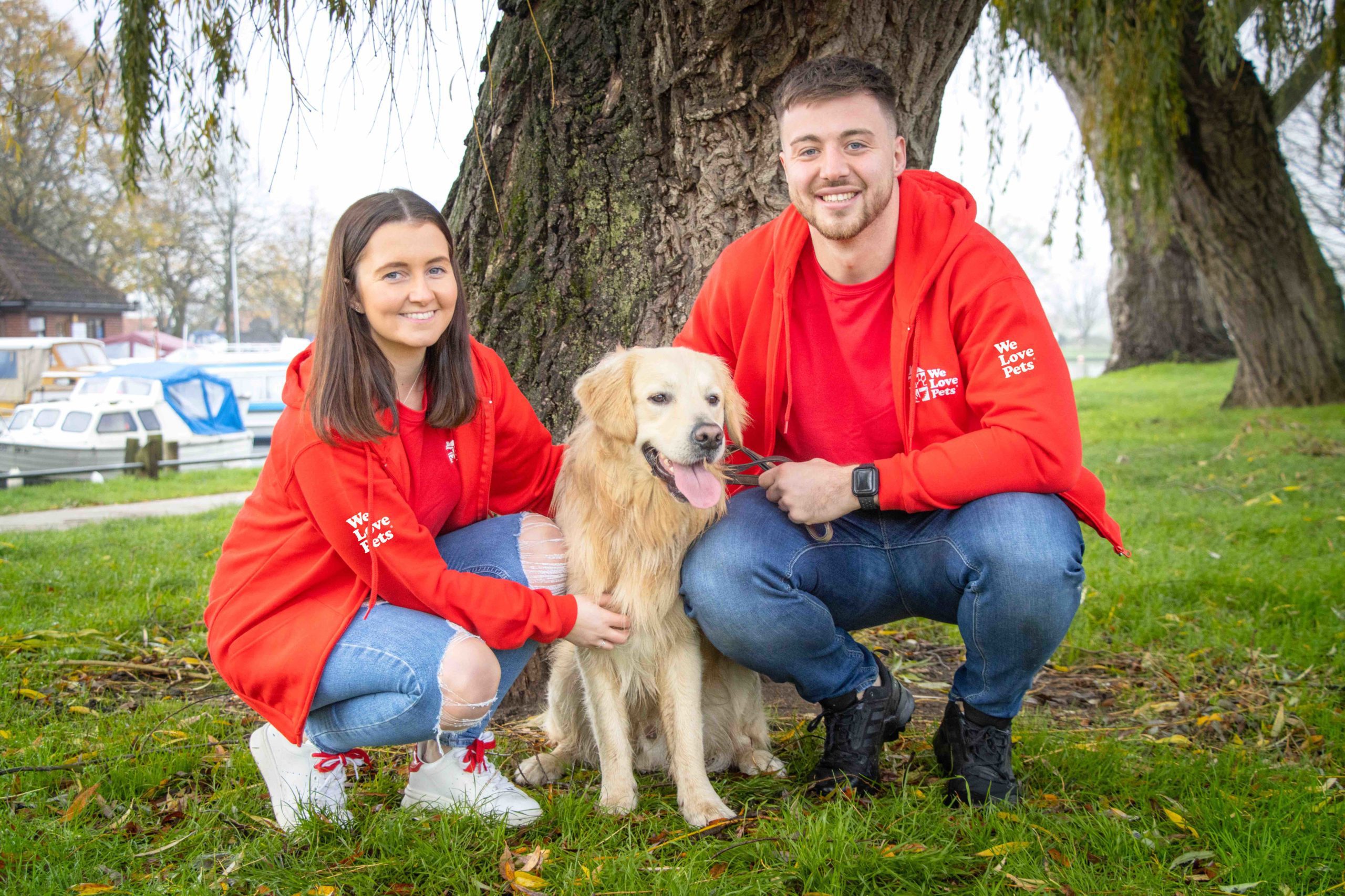 Gaby and Sean dog walker in Aberdare